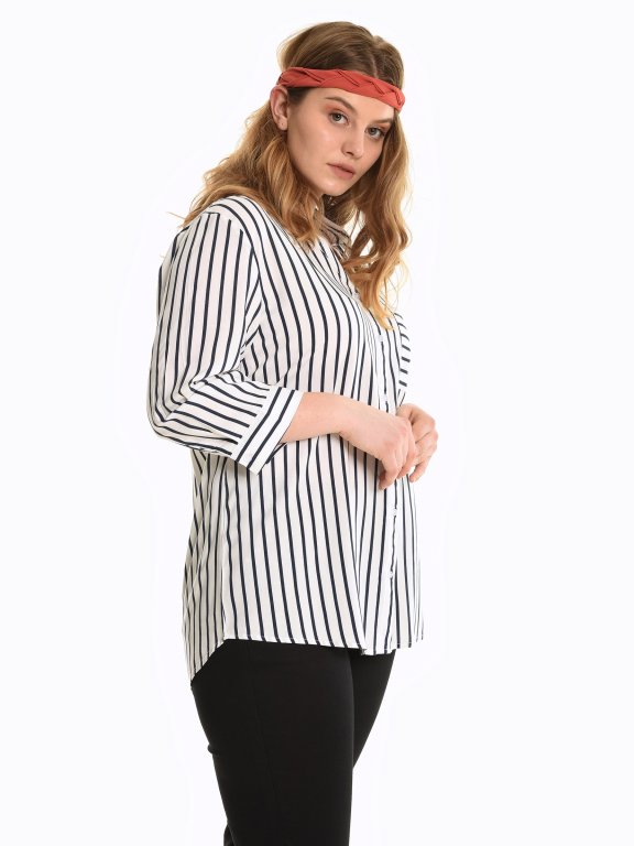 Oversized striped blouse