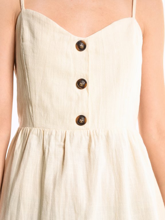 Bavlnené šaty s gombíkmi