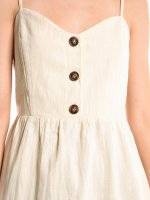 Cotton dress with buttons