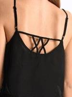 Layered top with strappy back