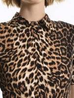 Košilové šaty s leopardím potiskem