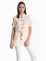 Blouse with belt