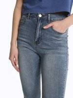 Tříčtvrteční džíny skinny s vysokým pasem