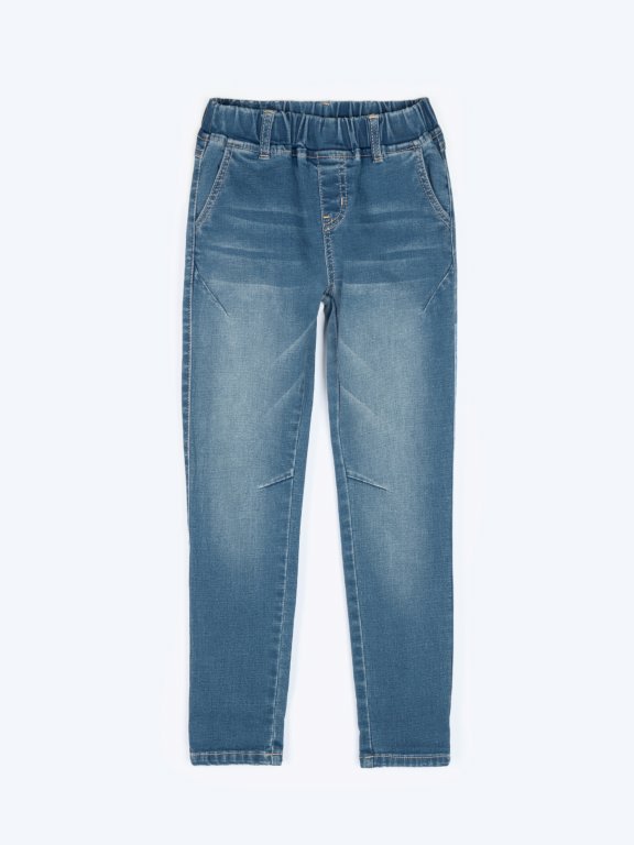 Comfy jeans with elastic waistband