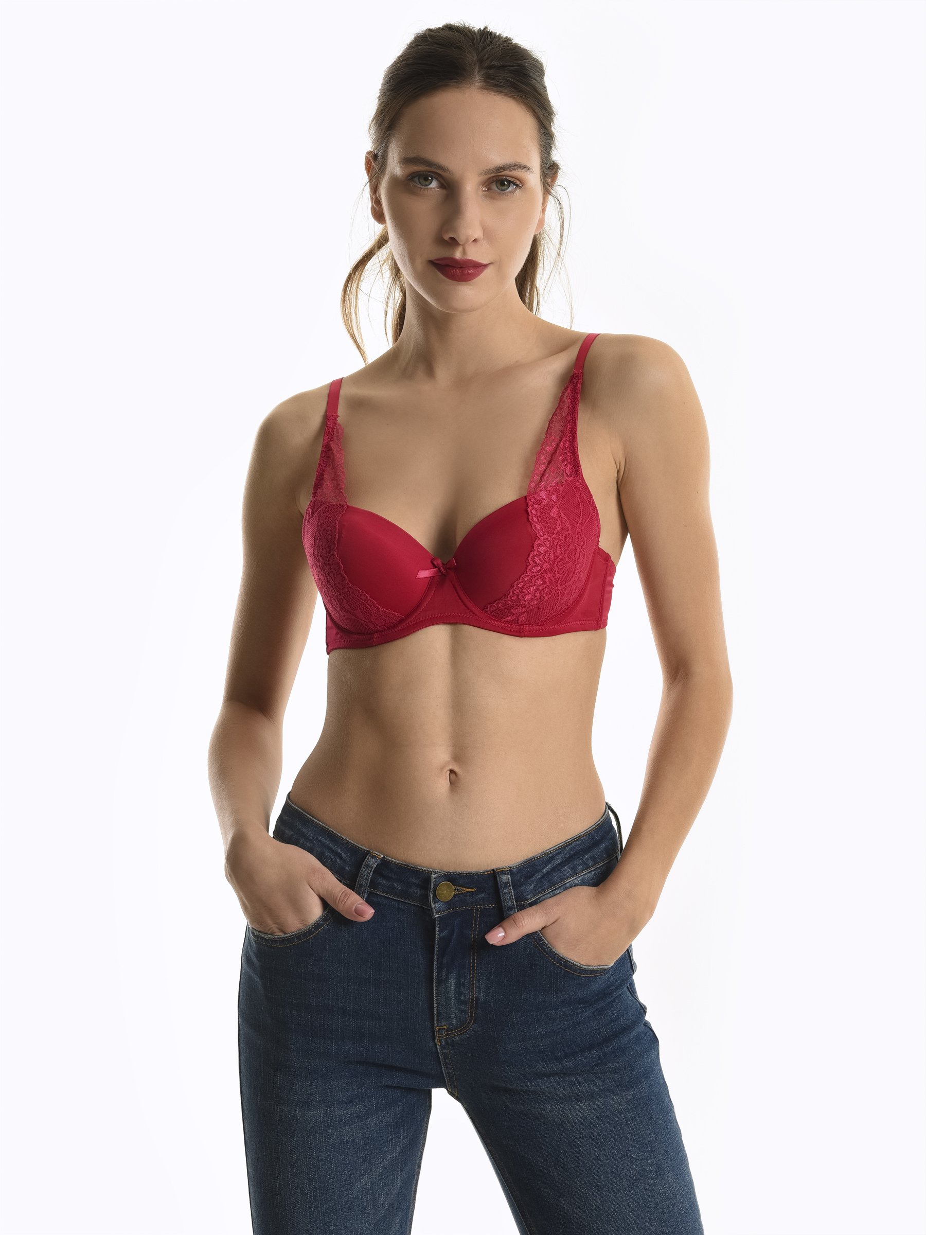 5,98 €, | Padded bra with lace