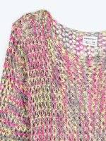 Colourful fishnet jumper
