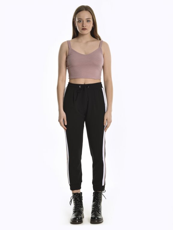 Stretchy jogger fit trousers