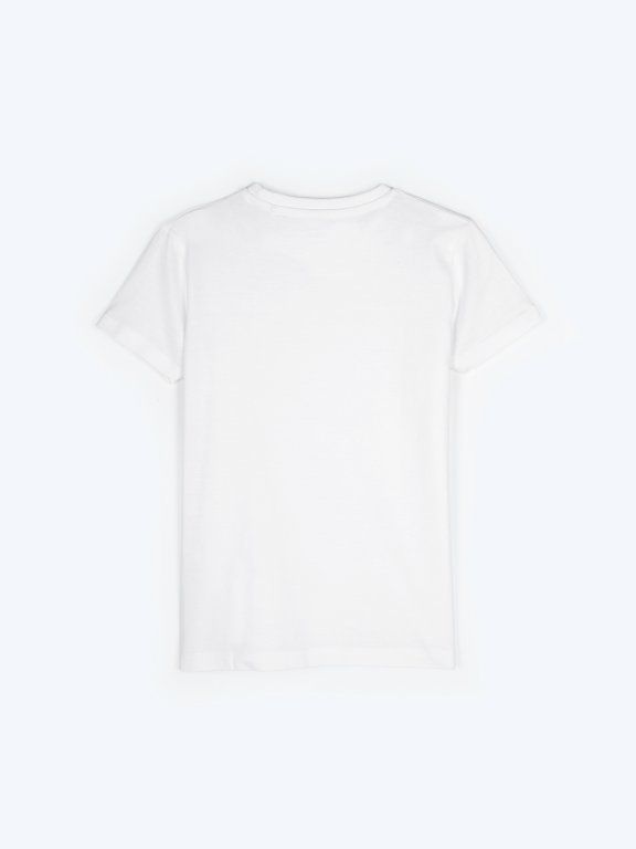 Basic short sleeve jersey t-shirt with chest pocket