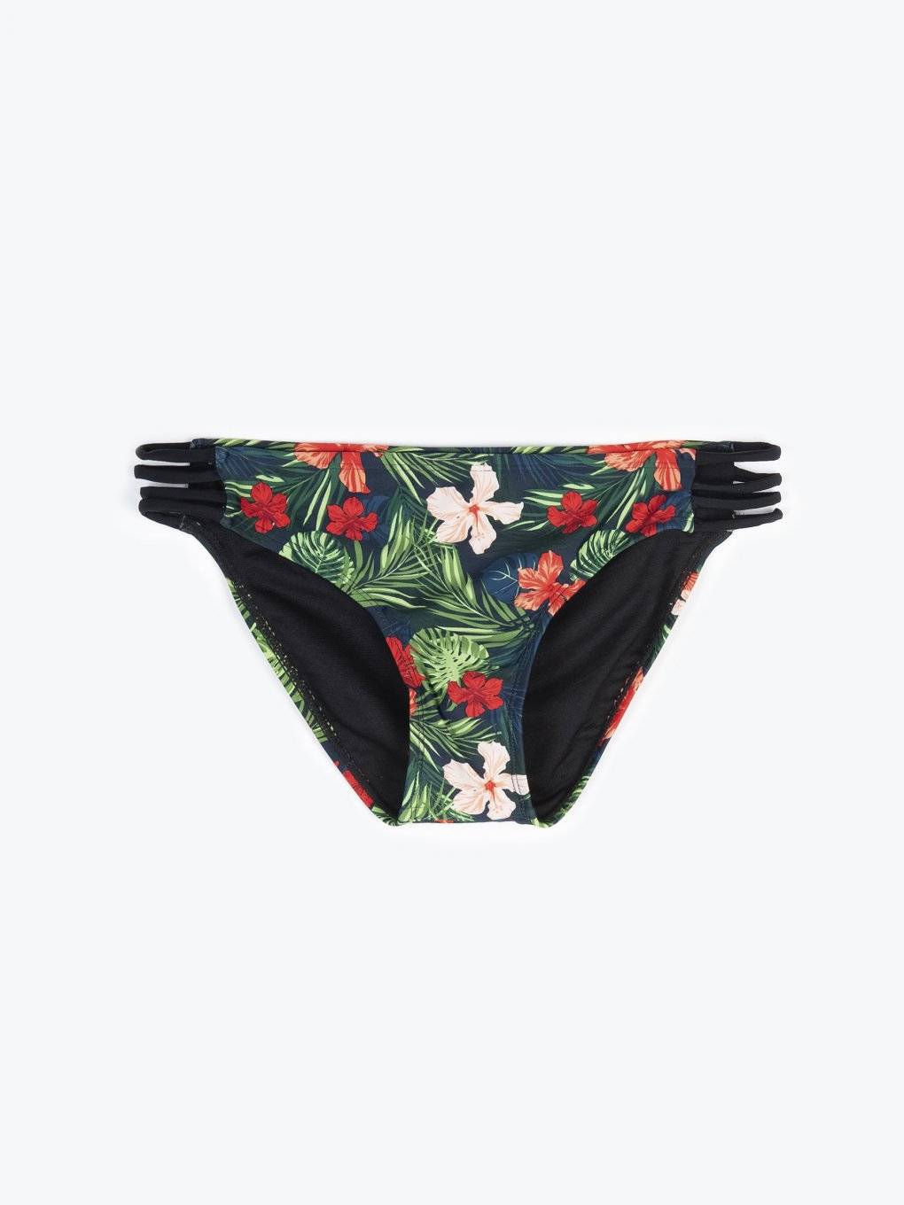 Floral pint bikini bottom