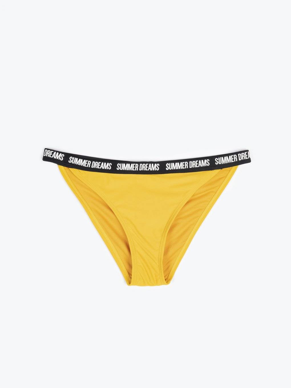 Bikini bottom with slogan print