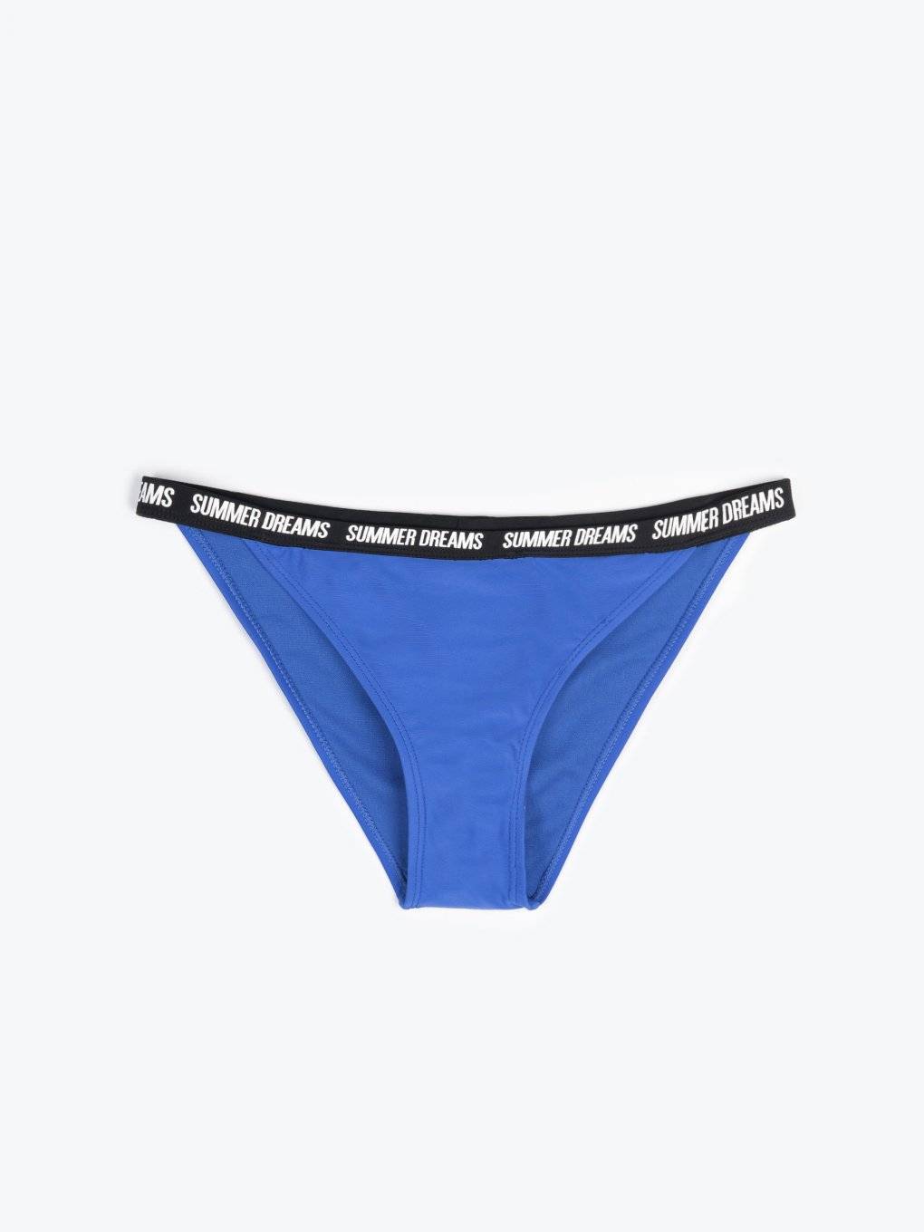 Bikini bottom with slogan print
