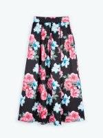 Floral print maxi skirt