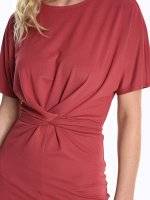 Comfy dresss with front knot detail