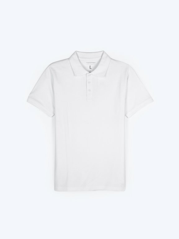 Basic pique polo shirt