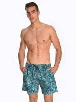 Swim shorts with floral print