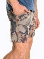 Sweat shorts with floral print