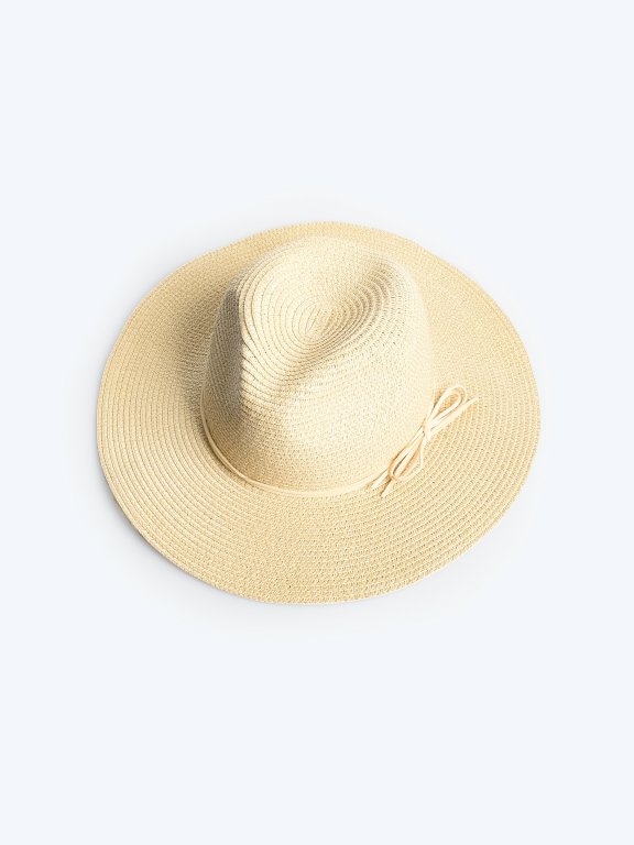 Panama hat with ribbon