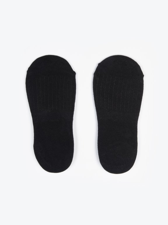 2 pack footies with silicone heel