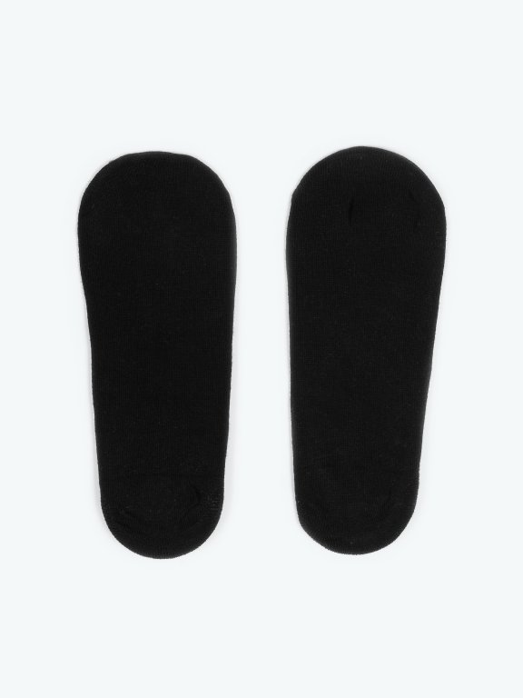 Sada dvou párů puntíkovaných neviditelných ponožek