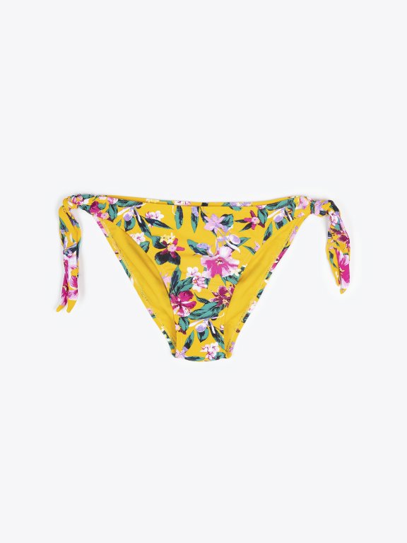 Bikini-Hose mit Blumendruck