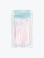 Pink 3-ply disposable face mask (10 pcs)