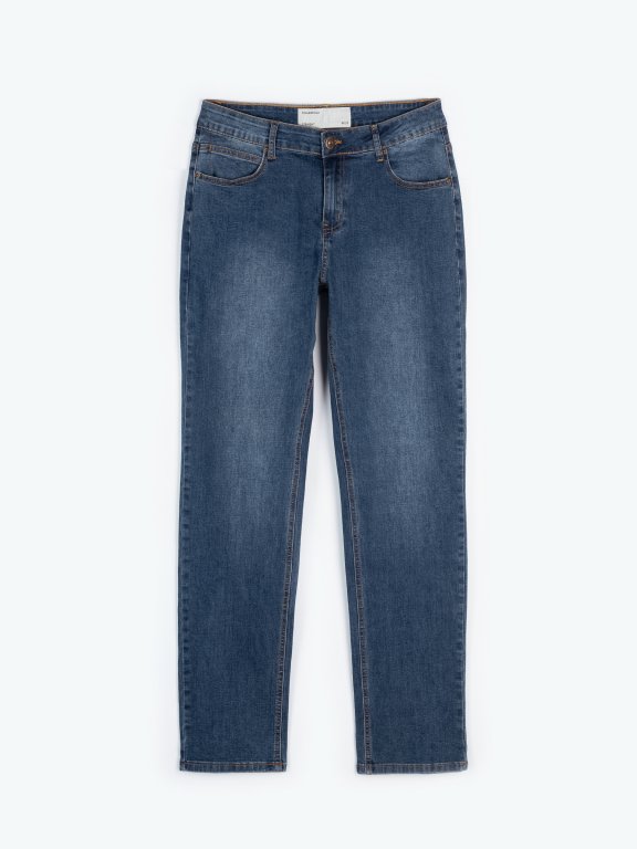 Jednoduché džíny straight fit
