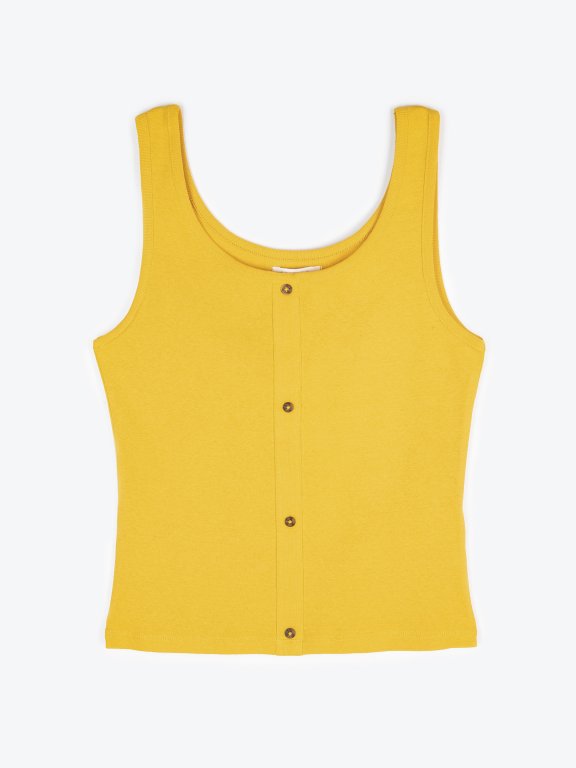 Button-up tank top