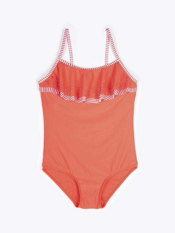 Swimsuit with ruffle