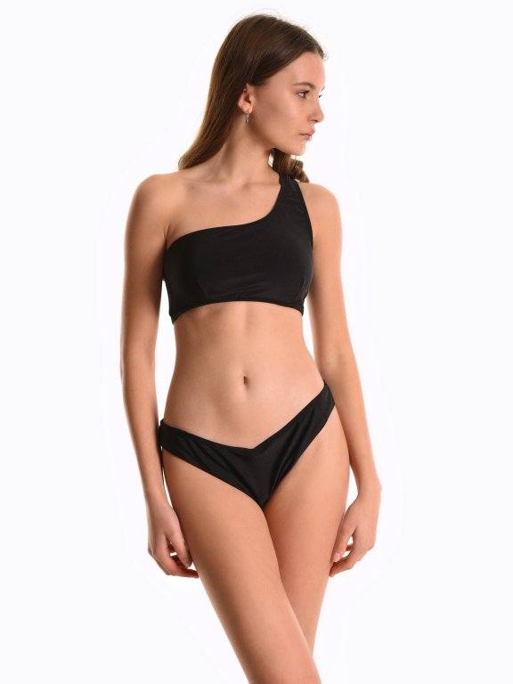 One-shoulder bikini top