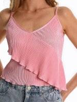 Pleated crop top