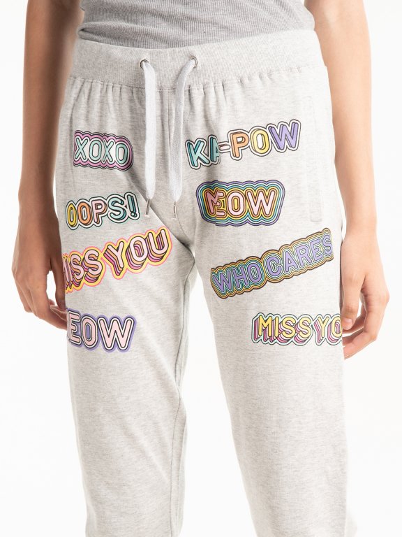 Printed sweatpants