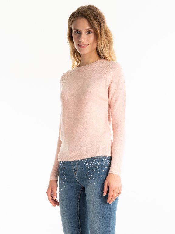 JUMPER WITH PEARLS
