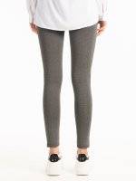 SLIM KNITTED TROUSERS WITH ZIPPERS