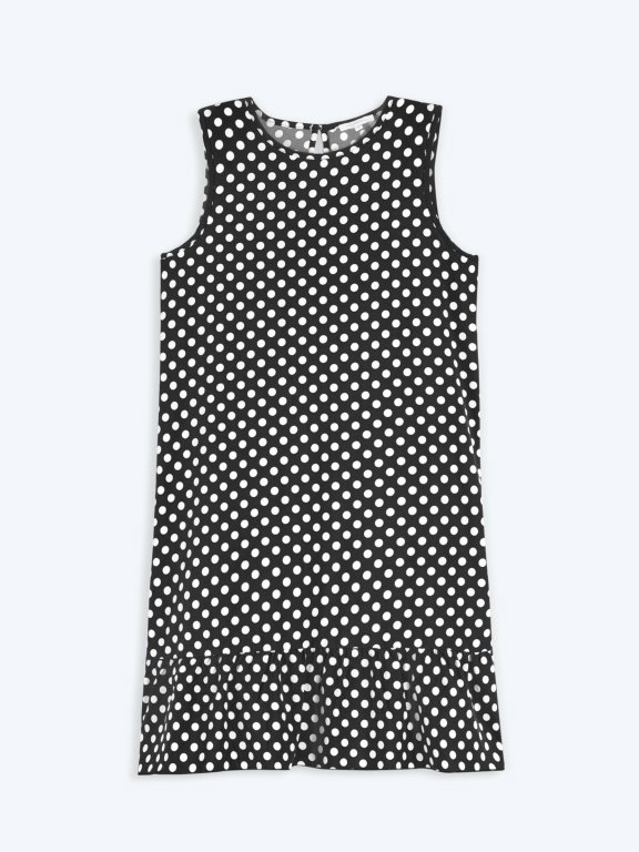 Polka dot print dress