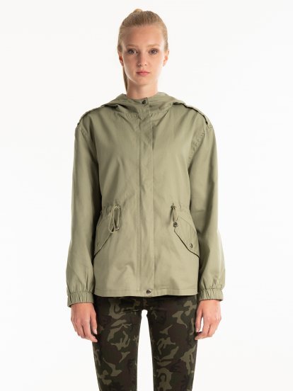 COTTON PARKA WITH HOOD