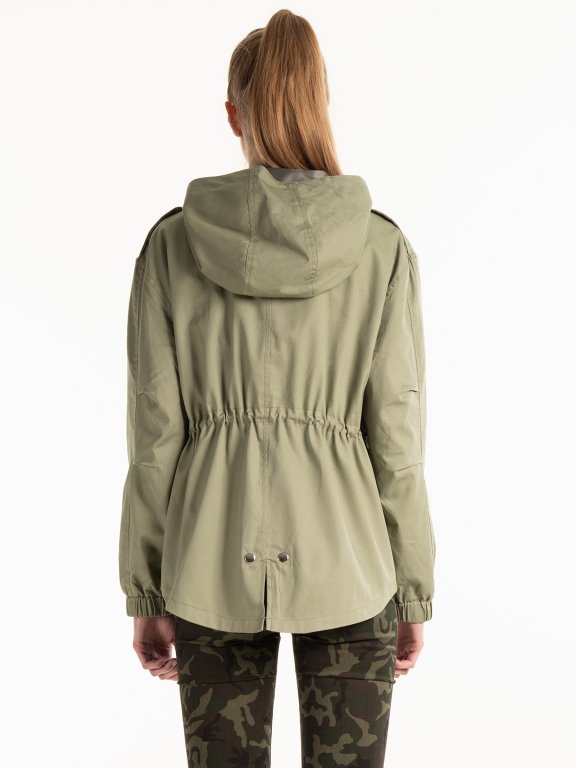 COTTON PARKA WITH HOOD