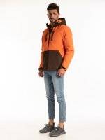 COLOR BLOCK PADDED JACKET