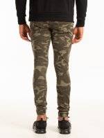 Destroyed camo print joggers