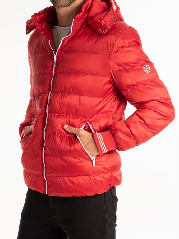 QUILTED PUFFER JACKET WITH HOOD