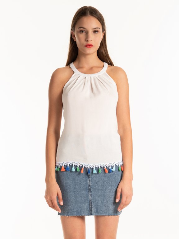 Top with colourful tassels