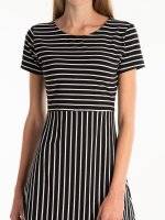 Striped skater dress