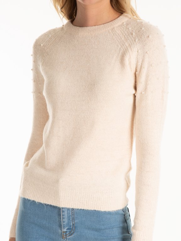 JUMPER WITH PEARLS