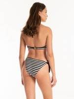Striped push-up bikini top