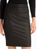 FAUX LEATHER BODYCON SKIRT