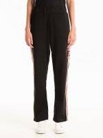 Wide leg trousers with side tape