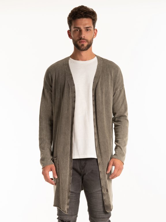 Prolonged structured cardigan
