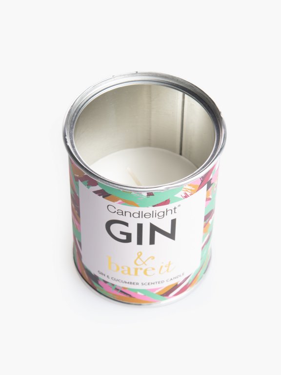 Gin & cucumber scented candle in tin