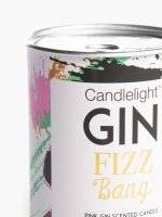 Pink gin scented candle in tin