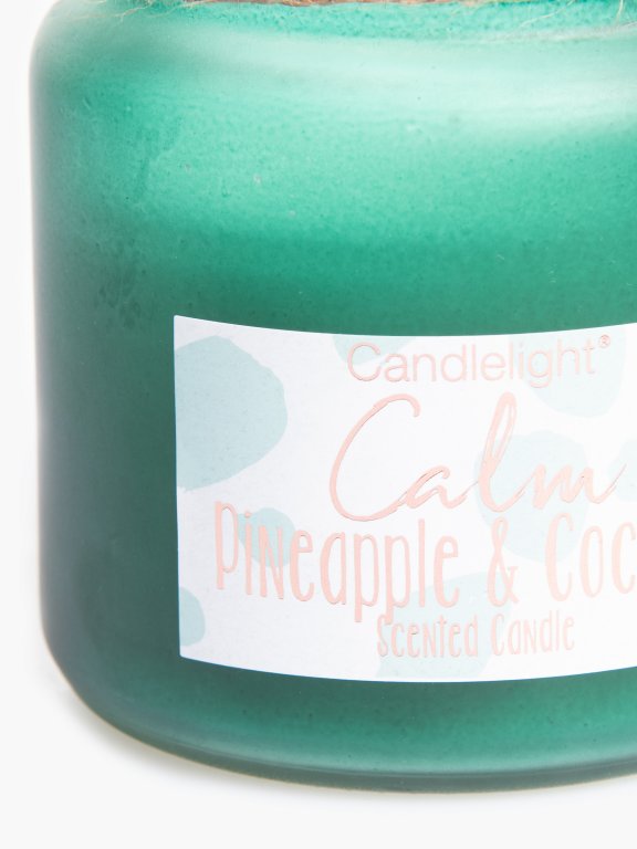 Pineapple and coconut scented candle