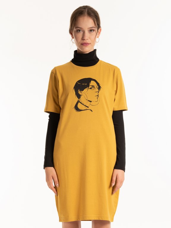 T-shirt dress with print